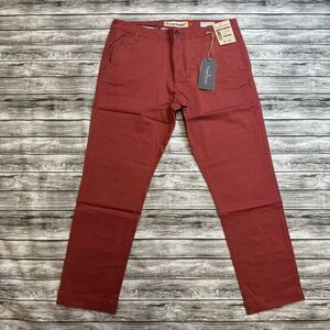 Tailor Vintage Luxe Performance Slim Chino Pants Canyon Red Men’s 36x30 NWT